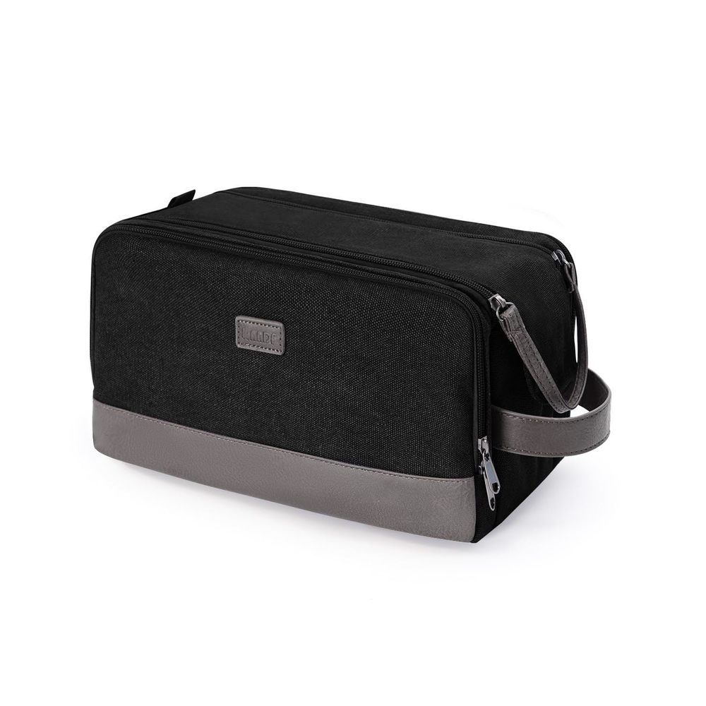 Toiletry Bag For Men Travel Toiletry Organizer Canvas And Leather Dopp Kit😒